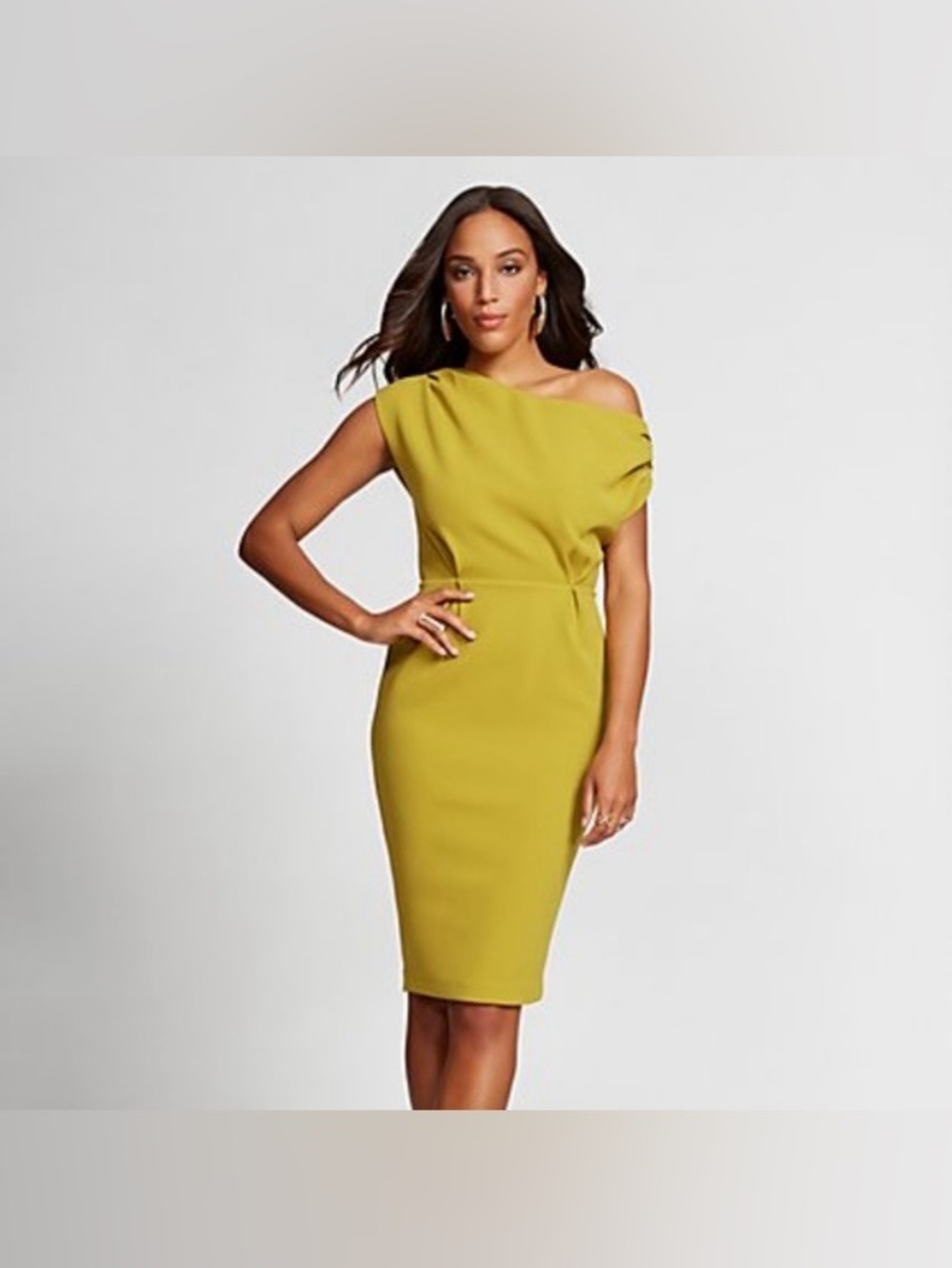 Gabrielle Union One-Shoulder Midi Dress Size Small New With Tags